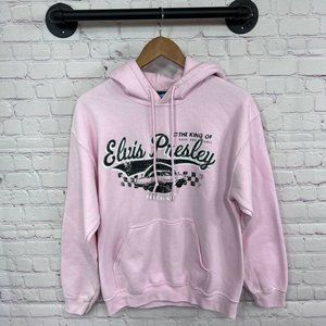 Elvis Presley Graceland Graphic hooded Sweatshirt Crewneck Size M